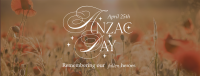 Anzac Day Remembrance Facebook Cover Image Preview