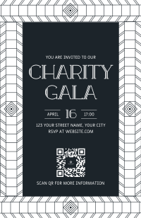 Geometric Art Deco Invitation