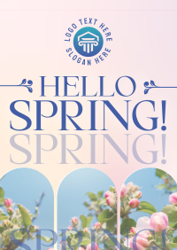 Retro Welcome Spring Flyer