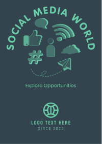 Social Media World Flyer