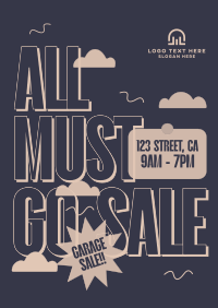 Garage Sale Quirky Poster