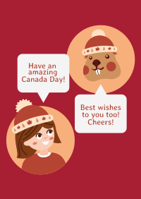 Canada Day Greetings Poster