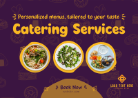 Quirky Catering Services Postcard