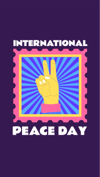 Peace Day Stamp Facebook Story