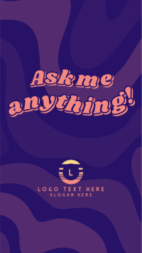 Minimalist Q&A Facebook Story Design