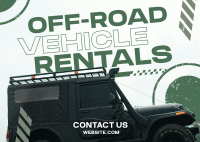 Off-road Vehicle Rentals Postcard