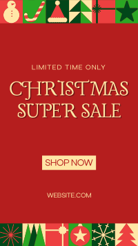 Modern Christmas Sale Facebook Story