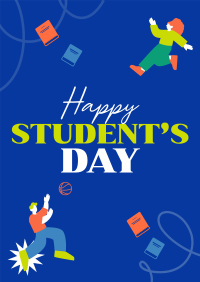 Bookish Students Day Poster