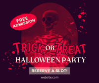 Halloween Trick or Treat Party Facebook Post