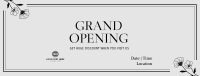 Grand Opening Elegant Floral Facebook Cover