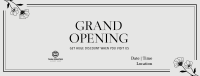 Grand Opening Elegant Floral Facebook Cover Image Preview