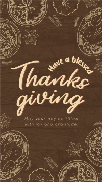 Blessed Thanksgiving Instagram Story Design