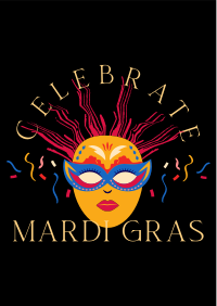 Masquerade Mardi Gras Flyer