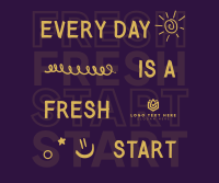 Fresh Start Quote Facebook Post