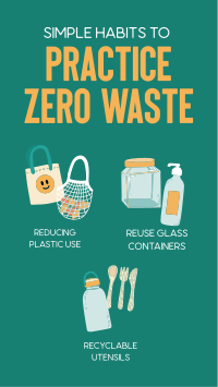 Simple Habits to Zero Waste Instagram Reel Image Preview