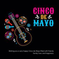 Bright and Colorful Cinco De Mayo Instagram Post Design