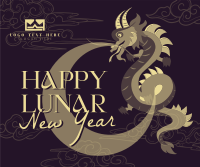 Lunar New Year Dragon Facebook Post