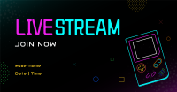 Neon Game Stream Facebook Ad