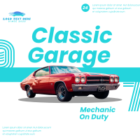 Classic Garage Instagram Post Design