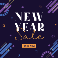 New Year Blob Sale Instagram Post Design