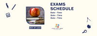 Exams Schedule Announcement Facebook Cover