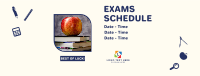 Exams Schedule Announcement Facebook Cover Design