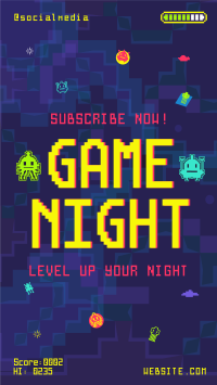 Pixel Gaming Night Instagram Reel