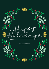 Holiday Wreath Poster