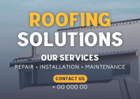 Professional Roofing Solutions Postcard