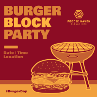 Burger Grill Party Instagram Post Image Preview