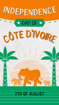 Ivory Coast Independence Day Facebook Story