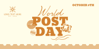 World Post Day Twitter Post Design