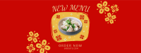 Floral Chinese Food Facebook Cover