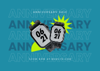 Anniversary Promo Postcard Design