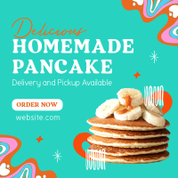 Homemade Pancakes Instagram Post Image Preview