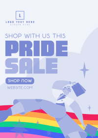 Fun Pride Month Sale Poster