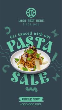 Saucy Pasta Sale TikTok Video Design