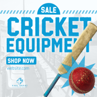 Cricket Equipment Sale Instagram Post Image Preview