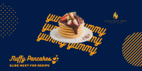 Yummy Fluffy Pancakes Twitter Post