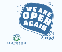 Cute Memphis Reopening Facebook Post Design