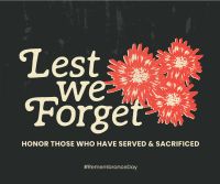 Service and Sacrifice Facebook Post