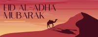 Desert Camel Facebook Cover Image Preview