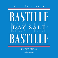 Happy Bastille Day Instagram Post