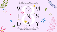 Women's Day Flower Overall Facebook Event Cover