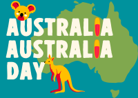 National Australia Day Postcard Design