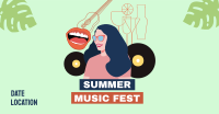 Summer Music Festival Facebook Ad