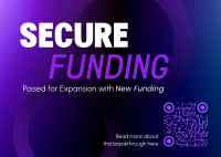 Corporate Secure Funding  Postcard Design