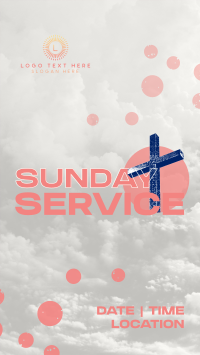 Textured Sunday Service TikTok Video Design