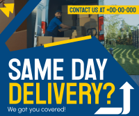 Reliable Delivery Courier Facebook Post