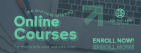 Online Courses Enrollment Facebook Cover